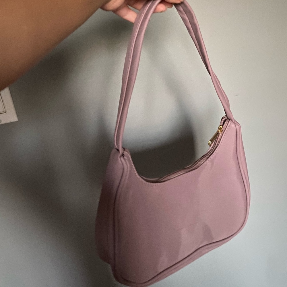 Purple color shoulder bag